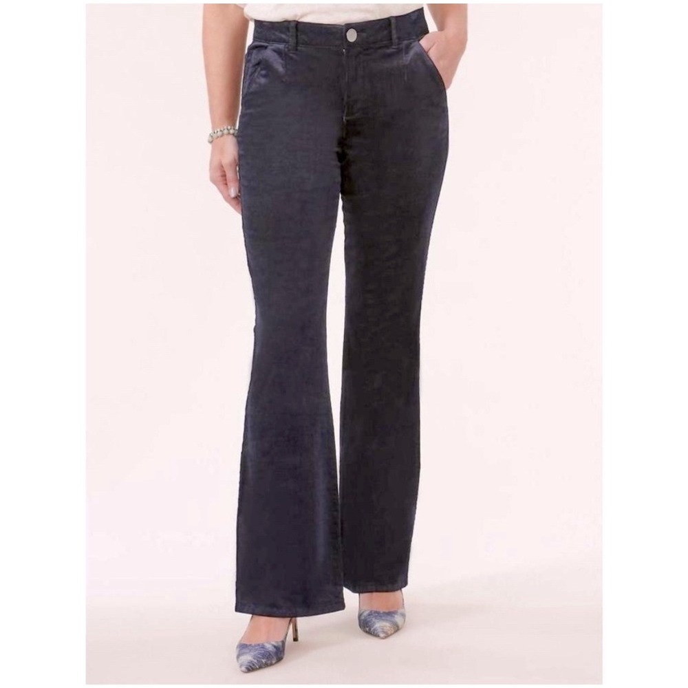 Democracy Ab'solution High Rise Itty Bitty Boot Corduroy Pants Navy Blue 14 NEW